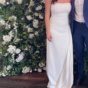 Worn ONE time for my Bridal Shower! Perfect occasion dress for all brides to be!